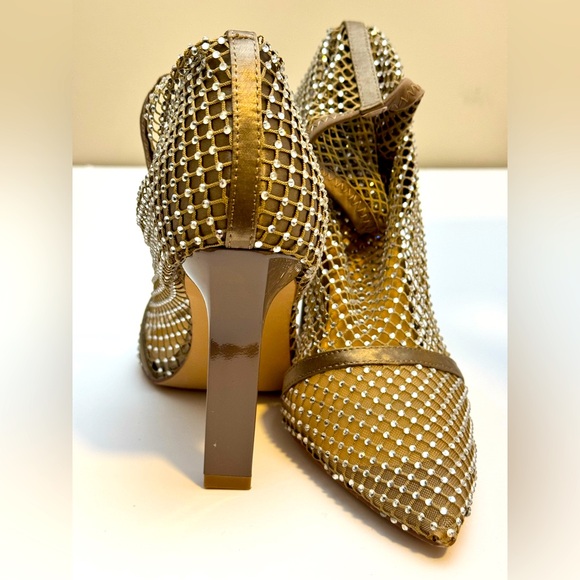 Chic Rhinestone Pointed Toe Ankle Boots - Sock Style with 4” heel - Picture 2 of 5